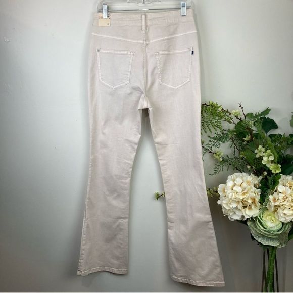 ANTHROPOLOGIE denim | Pilcro The Icon Flare Jeans | Ivory Beige | size 29 | NWT - Picture 5 of 11